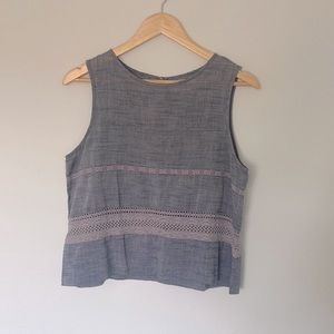 Linen Cropped Tank